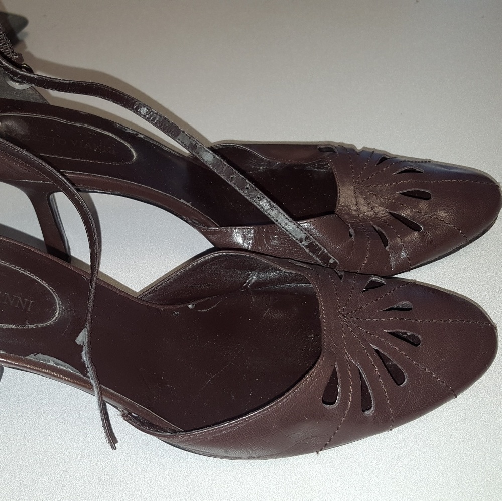 Leather heels